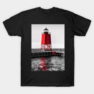 "Charlevoix Lighthouse Reflections #2" T-Shirt